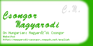 csongor magyarodi business card
